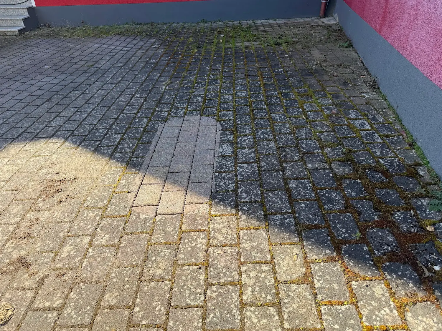 Musterprobe auf Einfahrt